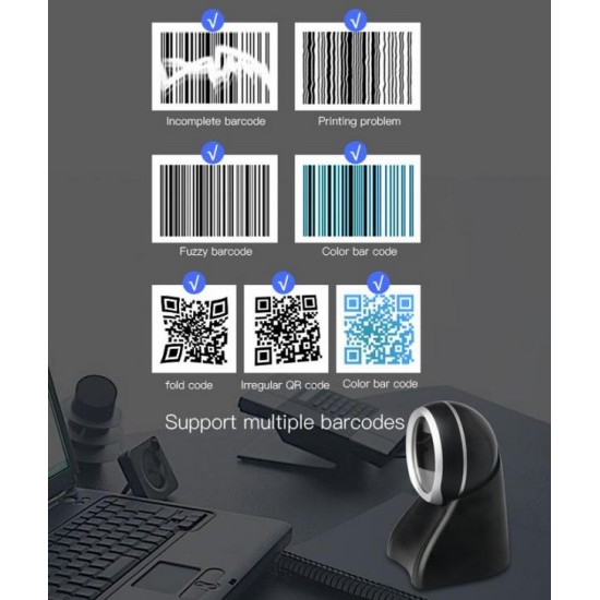 NG ENΣΥΡΜΑΤΟ 2D OMNIDIRECTIONAL BARCODE SCANNER ΠΑΓΚΟΥ