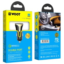 NG WOOT WT61 CAR CHARGER QC3.0 18W, 2 ΘΥΡΕΣ