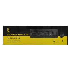 NG ΣΕΤ MULTIMEDIA ΠΛΗΚΤΡΟΛΟΓΙΟ / ΠΟΝΤΙΚΙ NG-KBS-UM-04 USB BLACK